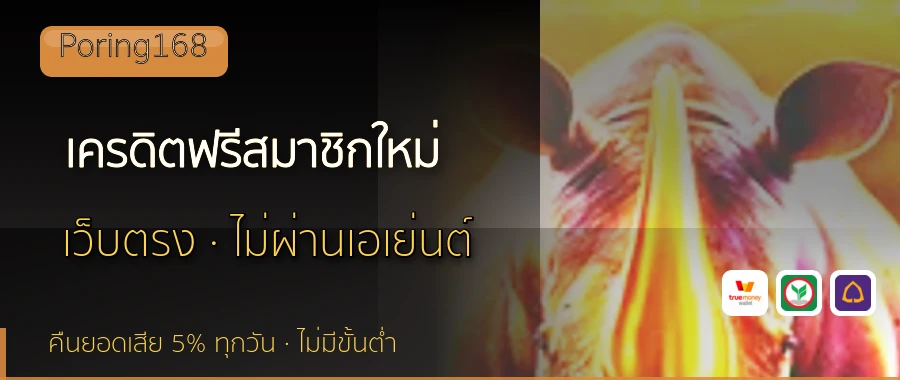 เครดิตฟรีสมาชิกใหม่ Poring168